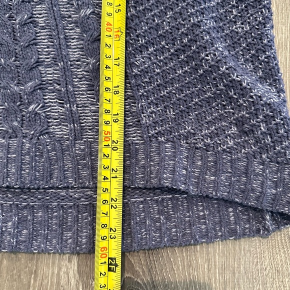 Cute Hooded SO Dusty Purple/Blue Sweater Size XL - Picture 3 of 7